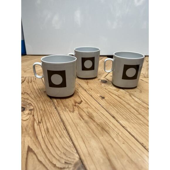 LANGENTHAL 3 Tea Cups Block Transition Circle in The Square MCM Switzerland - Picture 3 of 7